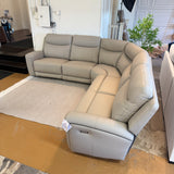 Ashley Furniture Salerno Power Reclining Sectional, 5-piece fabric sectional sofa with reclining features and modern design.