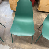 MCM-Style Dining Chair (Woodland Green)