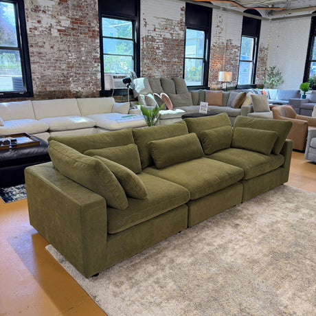 Pull Up A Couch Serenity Cloud sectional sofa, 3-piece set with plush cushions and modern design, perfect for living room comfort