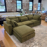 Serenity Cloud Sectional w/Storage Ottoman (4pc)