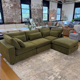 Serenity Cloud Sectional w/Storage Ottoman (4pc)