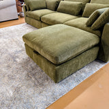 Serenity Cloud Sectional w/Storage Ottoman (4pc)