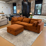 Serenity Cloud Sectional w/Storage Ottoman (4pc)