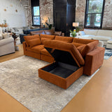 Serenity Cloud Sectional w/Storage Ottoman (4pc)