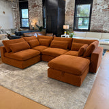 Serenity Cloud Sectional w/Storage Ottoman (5pc)