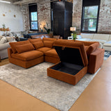 Serenity Cloud Sectional w/Storage Ottoman (5pc)