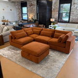Serenity Cloud Sectional w/Storage Ottoman (5pc)