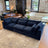 Pull Up A Couch Serenity Cloud sectional sofa in a three-piece arrangement, featuring soft fabric cushions and modern design.