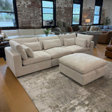 Serenity Cloud Sectional w/Storage Ottoman (4pc)