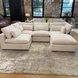 Serenity Cloud Sectional w/Storage Ottoman (5pc)