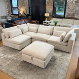 Serenity Cloud Sectional w/Storage Ottoman (5pc)