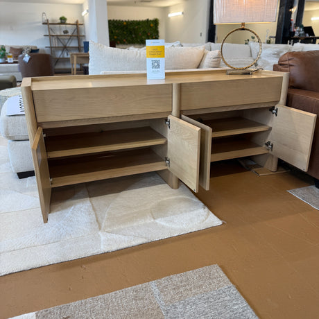70" MCM-Style Sideboard (White Oak)