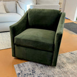 ARTICLE - Landry 32.25" Velvet Swivel Lounge Chair - Hale Fir Green