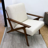 ARTICLE - Otio 26" Lounge Chair - Walnut and Welsh Taupe