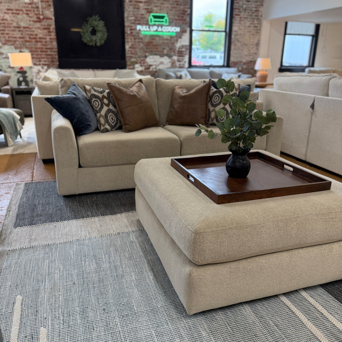 Behold Home Sequoia 2-piece sectional sofa with plush cushions and modern design, shown in a stylish living room setting.