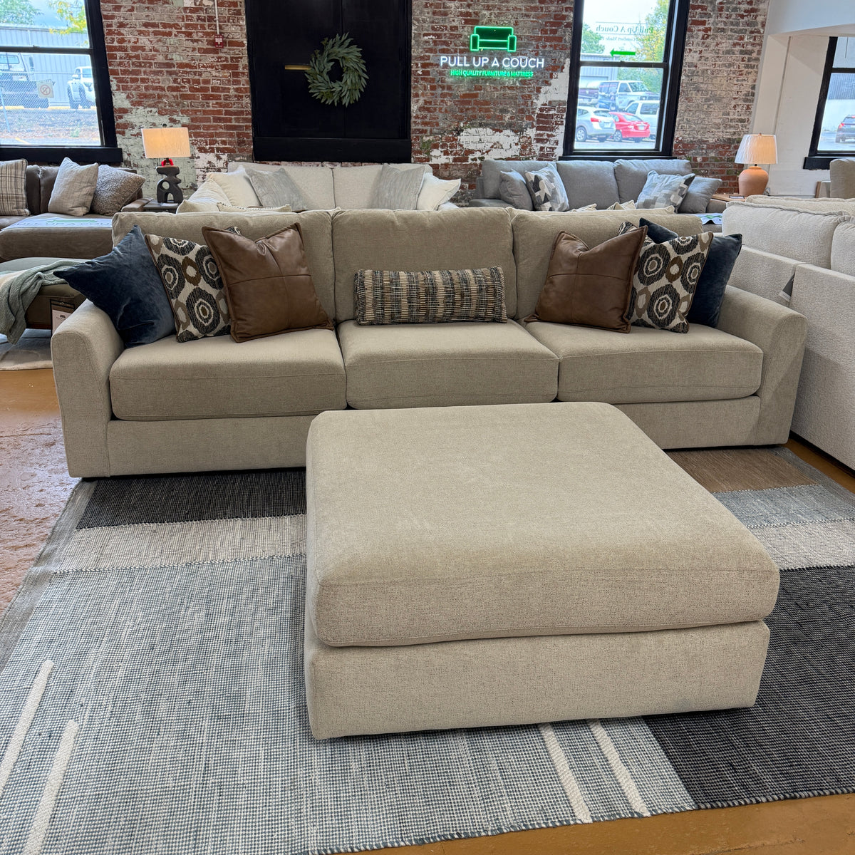 Behold Home Sequoia 3-piece sectional sofa with plush cushions and modern design, shown in a stylish living room setting.