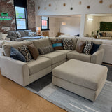 Behold Home Sequoia corner sectional sofa with four sections, featuring plush cushions and modern design in a cozy living room setting.