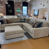 Behold Home Sequoia 5-piece corner sectional sofa with plush cushions and modern design, shown in a contemporary living room setting.