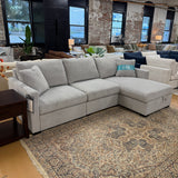 Ashley Furniture Haven 3-piece sectional with chaise, featuring plush cushions and modern design for a stylish living room.