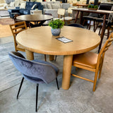 ARTICLE - Adel 55.5" Round Dining Table - White Oak