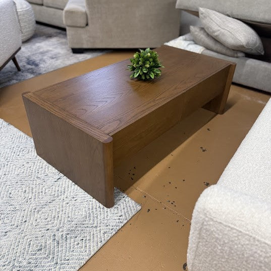 ARTICLE - Torme 48" Storage Coffee Table - Smoked Oak