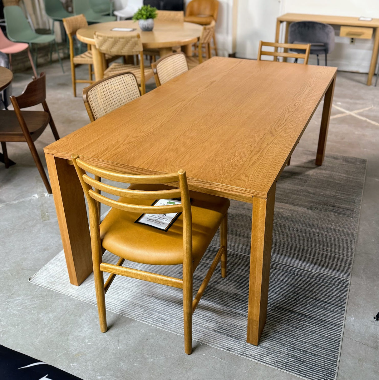 ARTICLE - Dako 76.75" Dining Table - Natural Oak