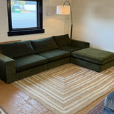 4pc Modular Sectional w/ Ottoman (Cypress Green)