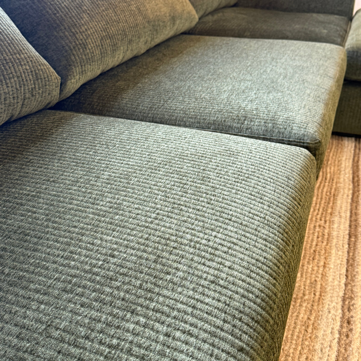 4pc Modular Sectional w/ Ottoman (Cypress Green)
