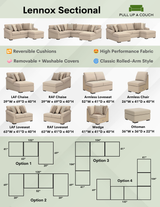 Ashley Furniture Lennox oversized accent ottoman with plush fabric and a stylish design, shown from the front.