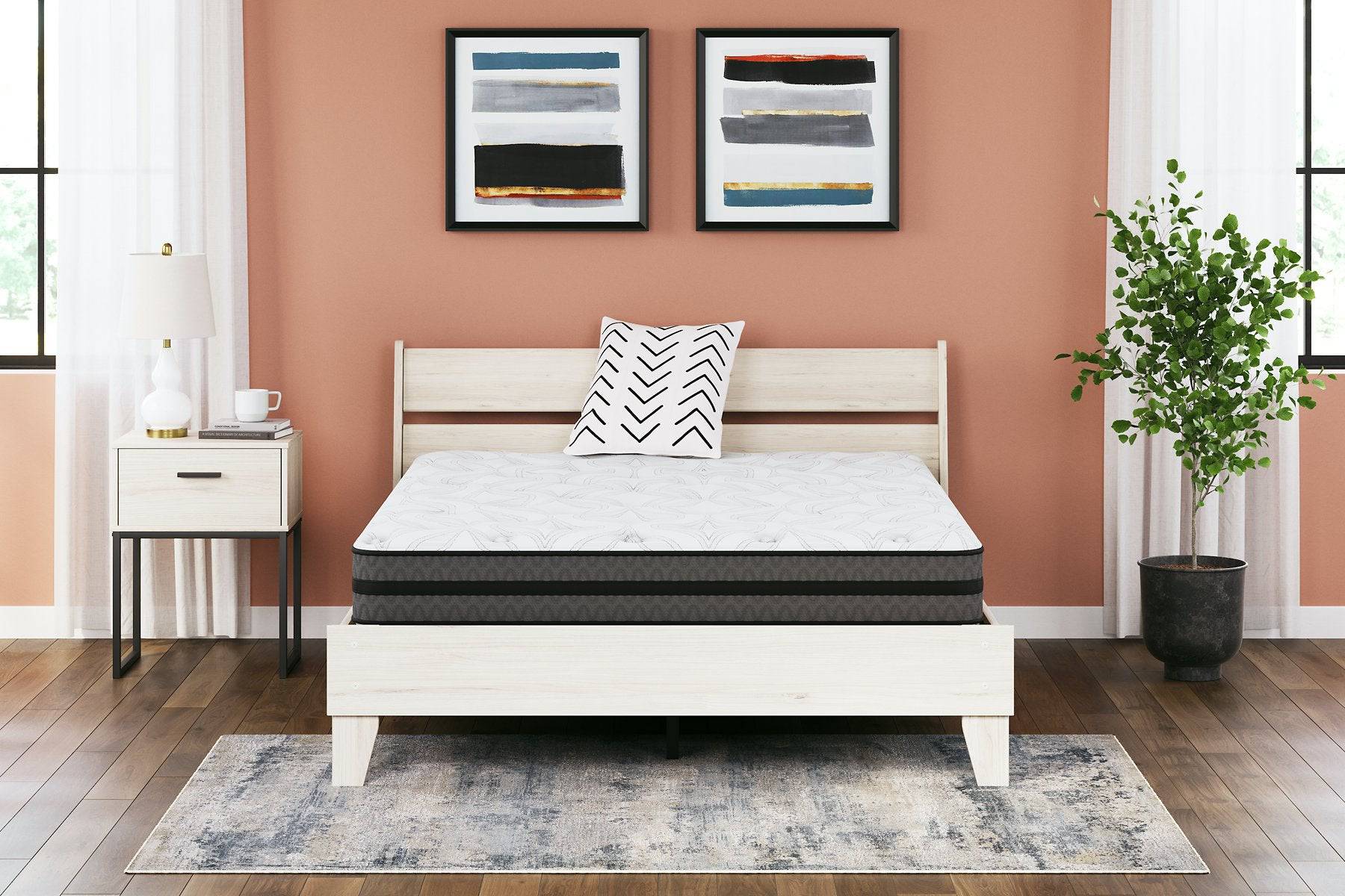 10 Inch Pocketed Hybrid Mattress - Pull Up A Couch