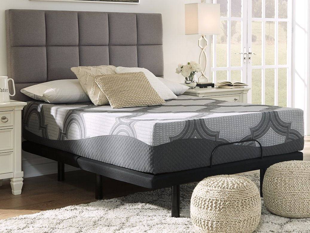 12 Inch Ashley Hybrid King Adjustable Base and Mattress - Pull Up A Couch