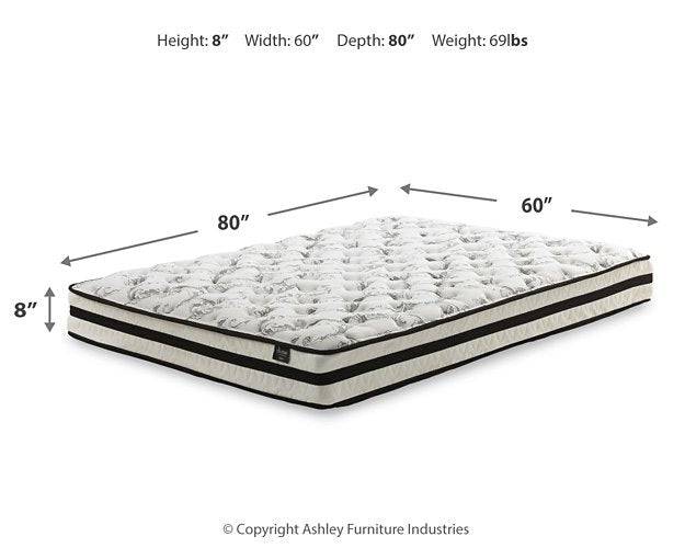 8 Inch Chime Innerspring Mattress Set - Pull Up A Couch