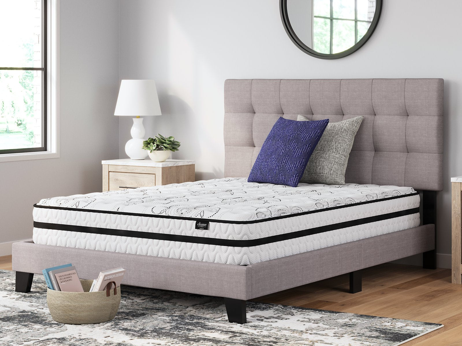 Chime 10 Inch Hybrid Mattress Set - Pull Up A Couch