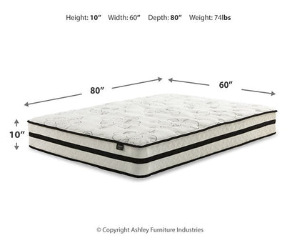 Chime 10 Inch Hybrid Mattress Set - Pull Up A Couch