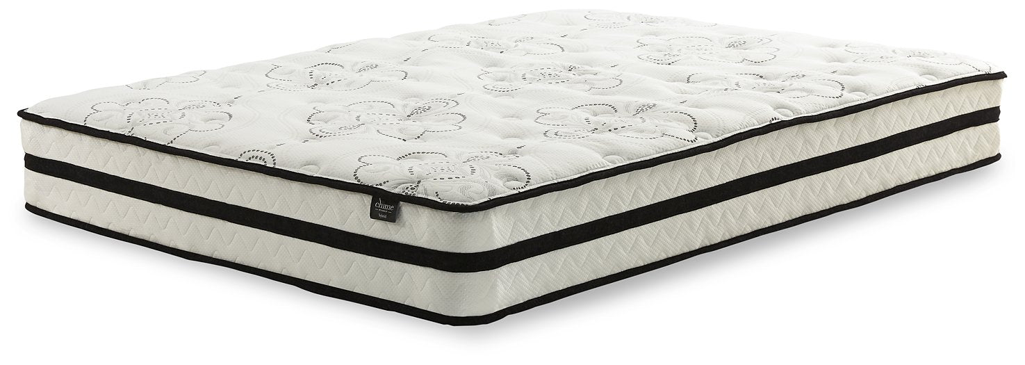 Chime 10 Inch Hybrid 2-Piece Mattress Set - Pull Up A Couch