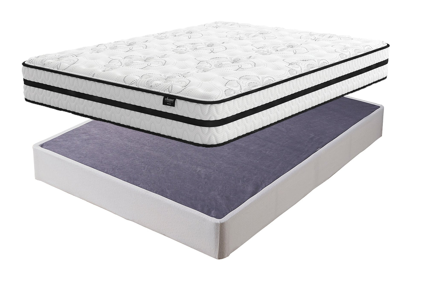 Chime 10 Inch Hybrid Mattress Set - Pull Up A Couch