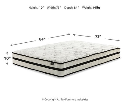 Chime 10 Inch Hybrid Mattress Set - Pull Up A Couch