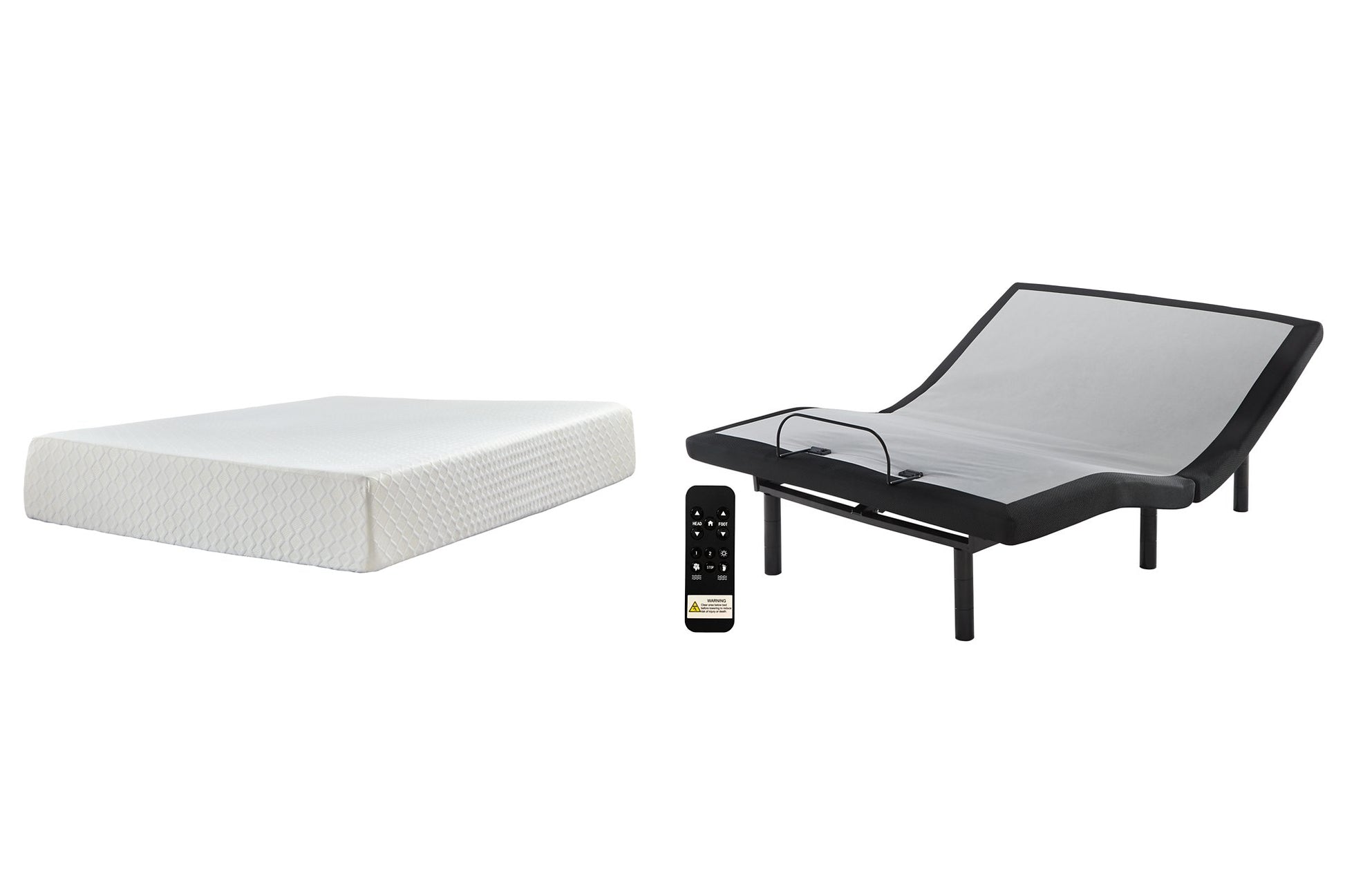 Chime 12 Inch Memory Foam Mattress Set - Pull Up A Couch