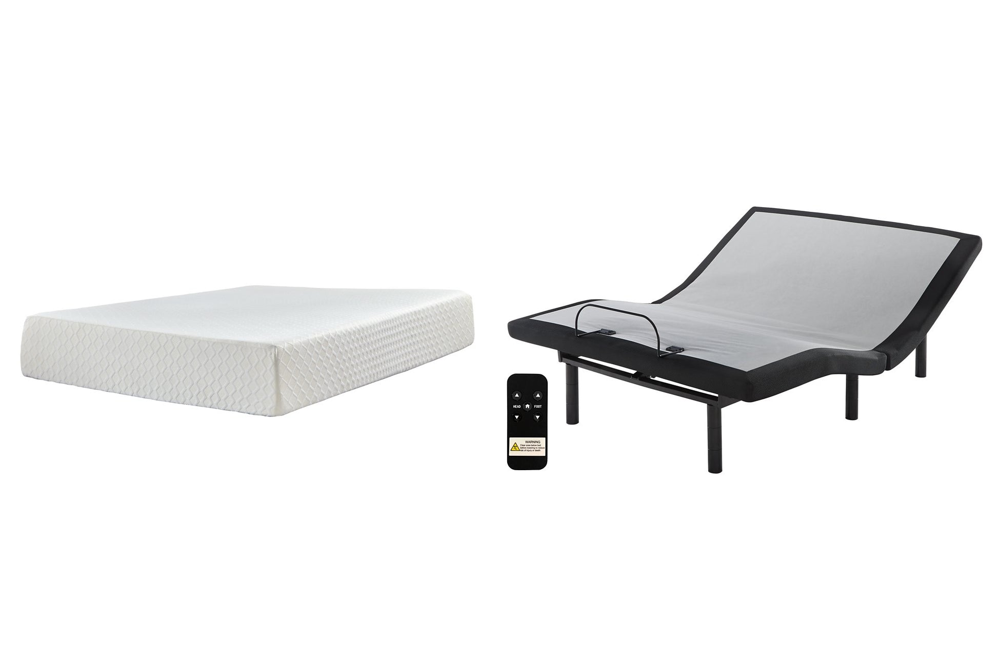 Chime 12 Inch Memory Foam Mattress Set - Pull Up A Couch