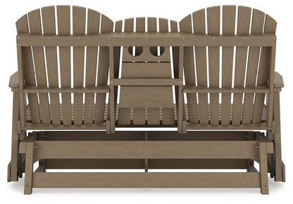 Hyland wave Outdoor Glider Loveseat - Pull Up A Couch