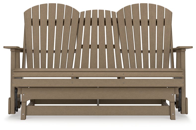 Hyland wave Outdoor Glider Loveseat - Pull Up A Couch