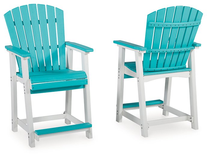 Eisely Outdoor Counter Height Bar Stool (Set of 2) - Pull Up A Couch