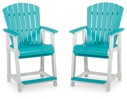 Eisely Outdoor Counter Height Bar Stool (Set of 2) - Pull Up A Couch