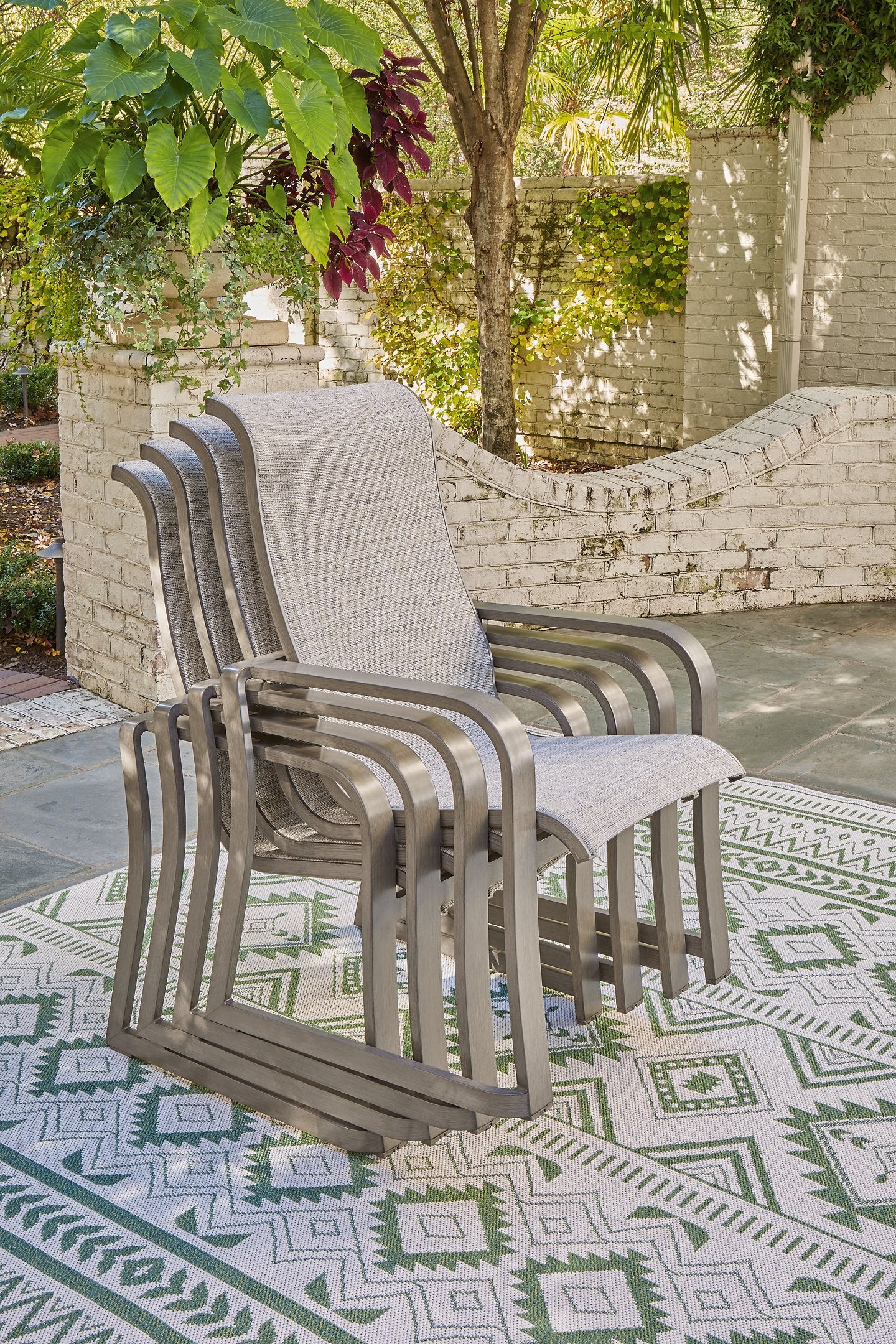 Beach Front Sling Arm Chair (Set of 4) - Pull Up A Couch