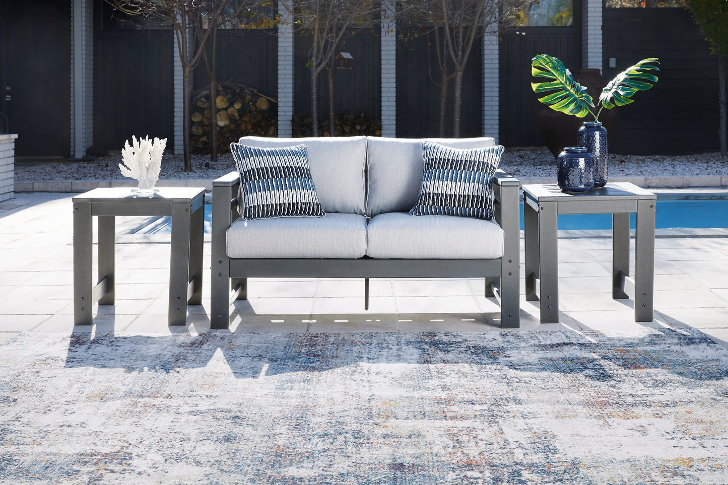 Amora Outdoor Loveseat with Cushion - Pull Up A Couch