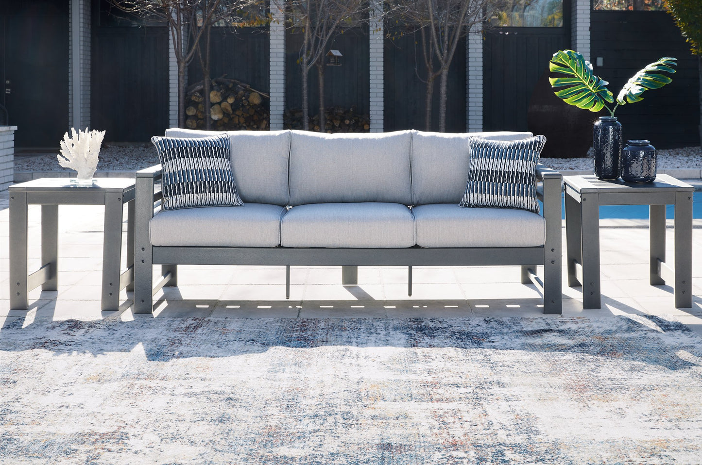 Amora Outdoor Sofa with Cushion - Pull Up A Couch