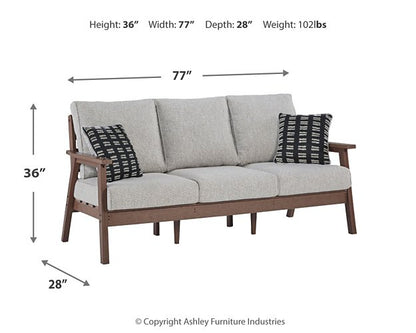 Emmeline Outdoor Sofa with Cushion - Pull Up A Couch