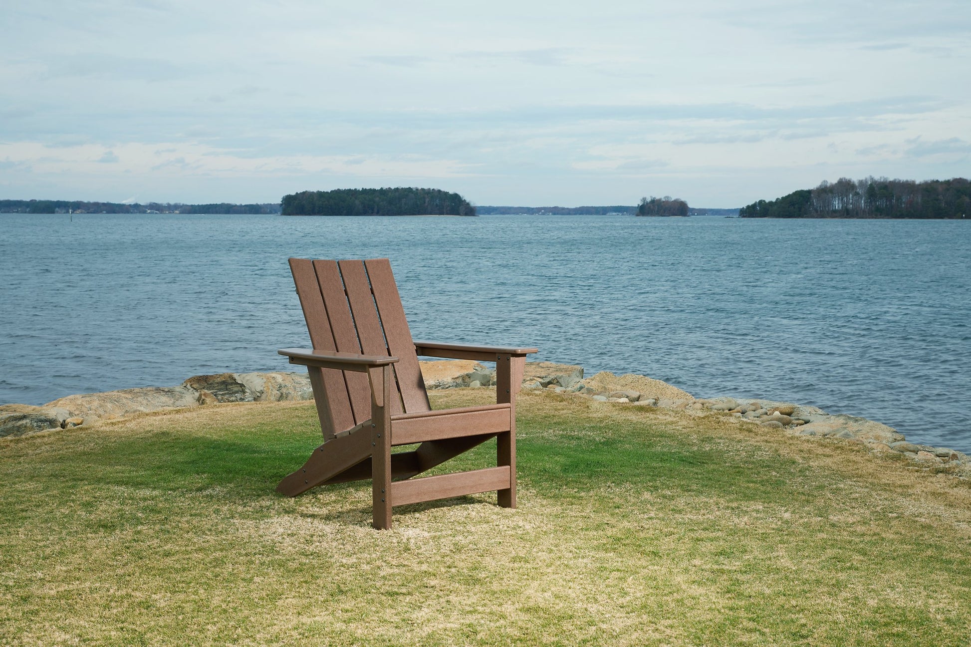 Emmeline 2 Adirondack Chairs with Tete-A-Tete Table Connector - Pull Up A Couch