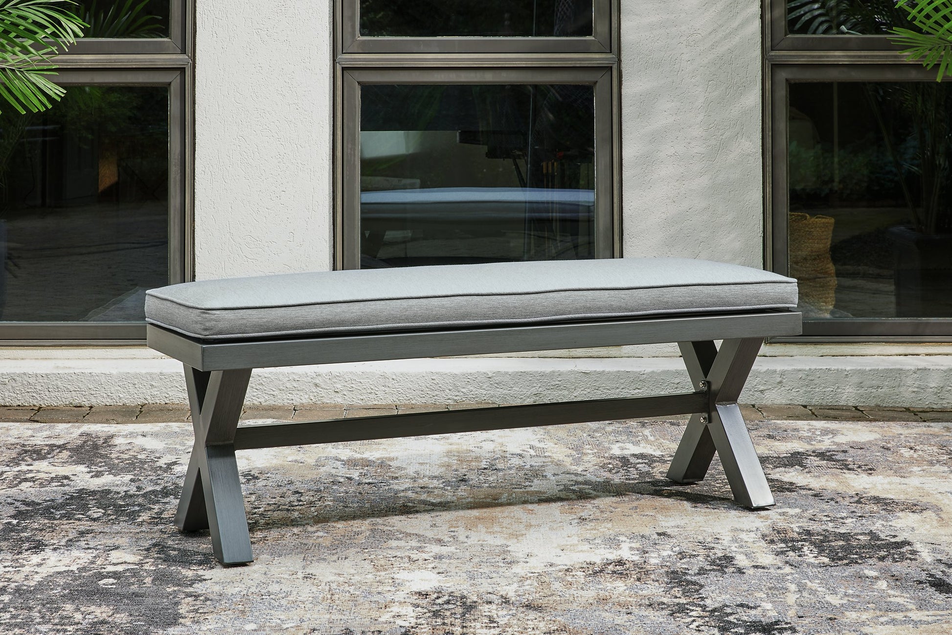 Elite Park Outdoor Bench with Cushion - Pull Up A Couch