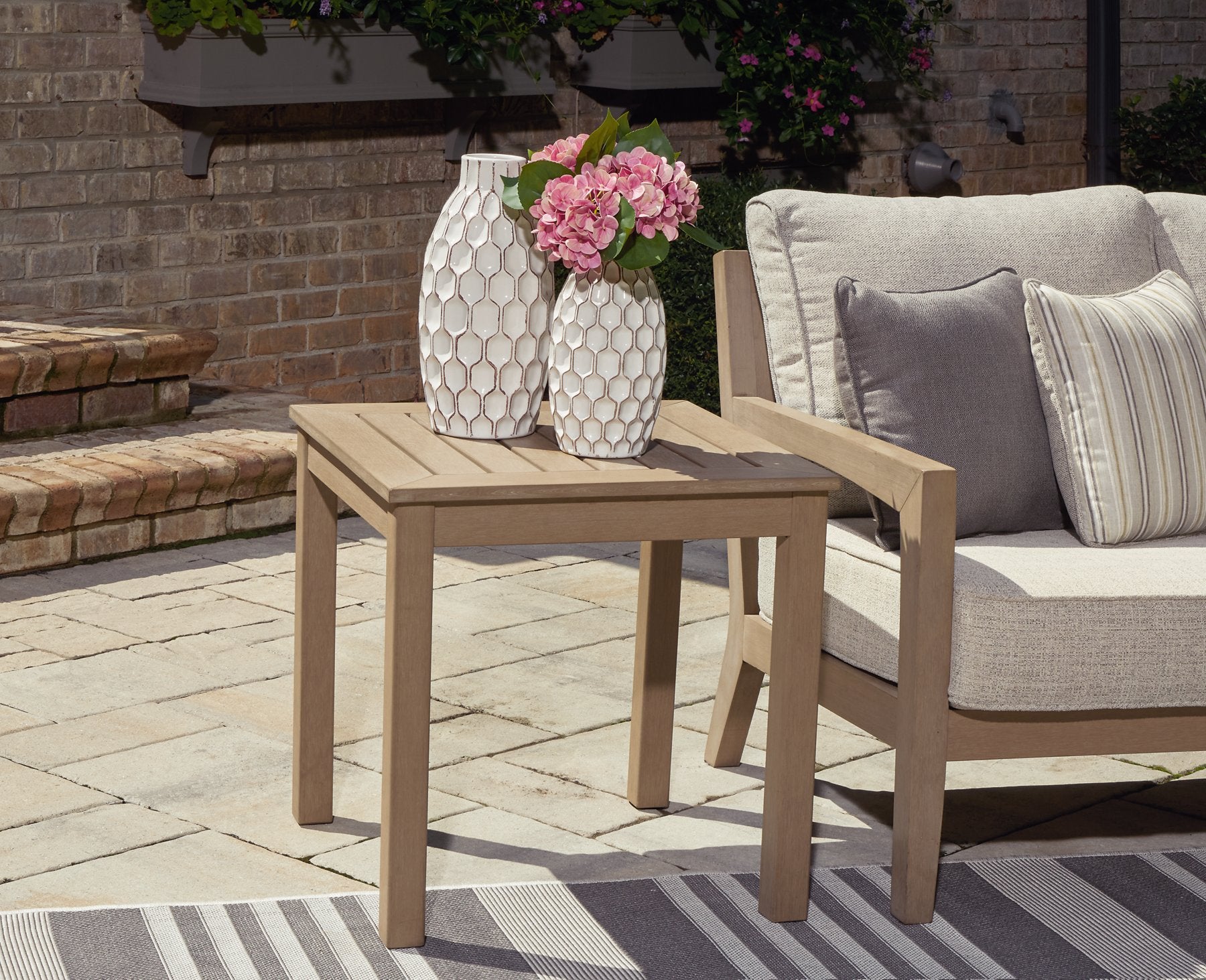 Hallow Creek Outdoor End Table - Pull Up A Couch